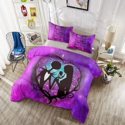 We're Simply Meant To Be Nightmare Bedding Set 0523