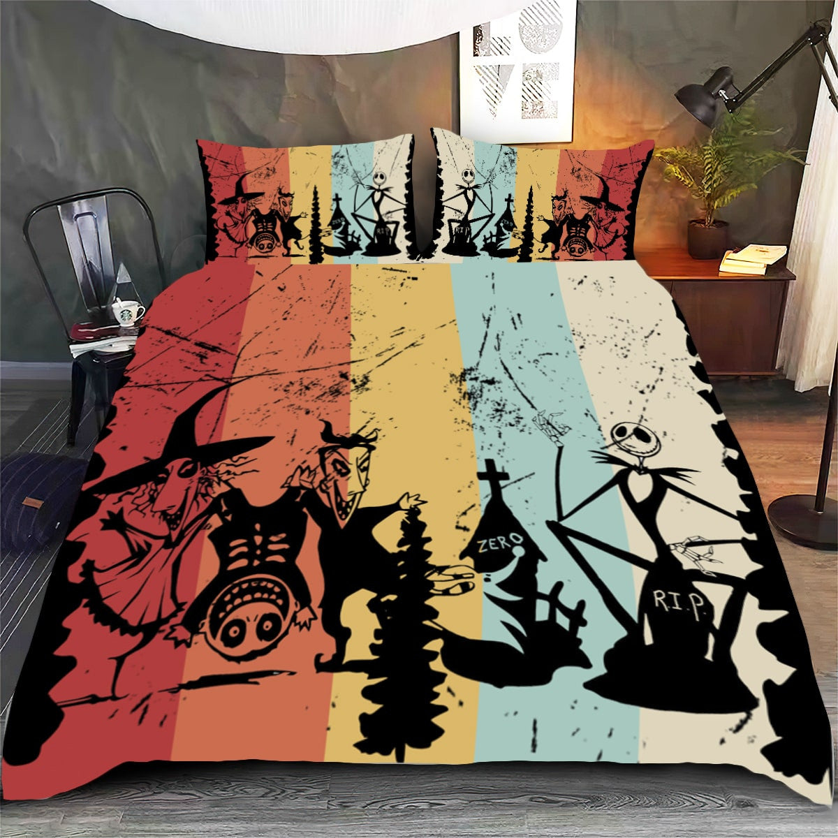 Retro Night Nightmare Bedding Set 0523