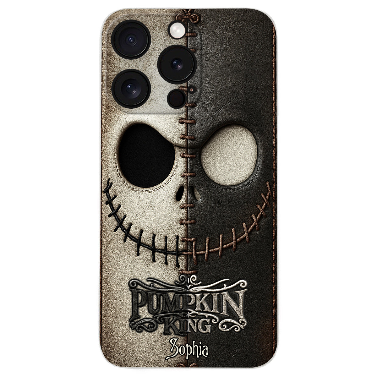 The Pumpkin King - Nightmare Leather Phone Case