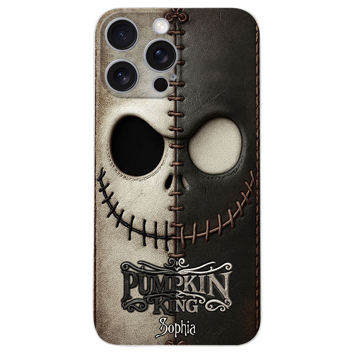 The Pumpkin King - Nightmare Leather Phone Case