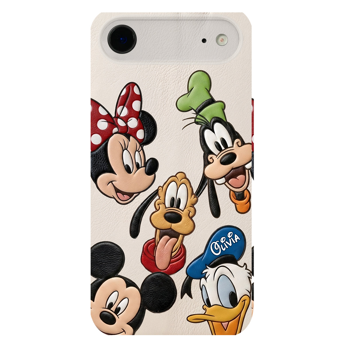 Friends - Personalized Mouse 3D Embossed Leather Phone Case