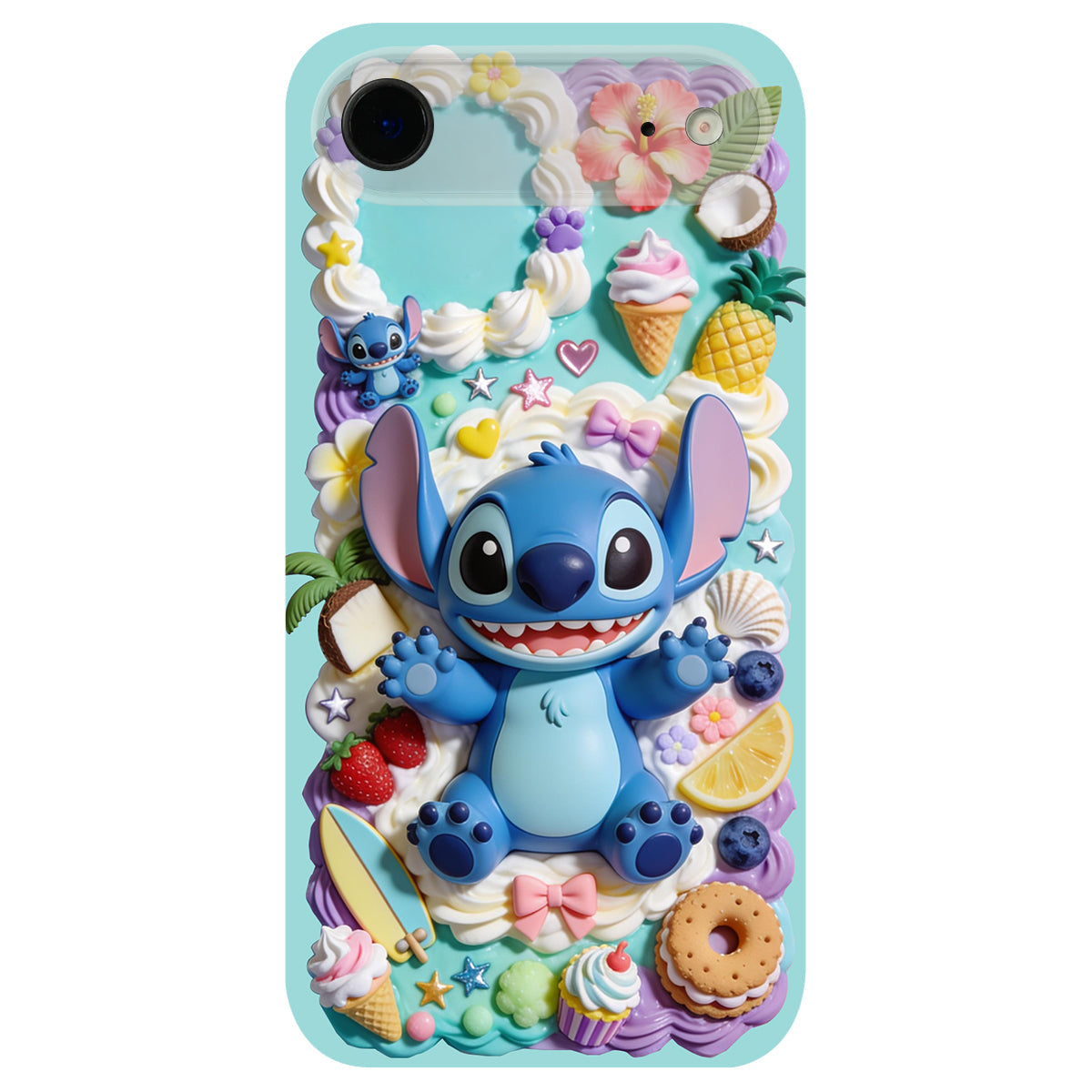 Ohana - Personalized Ohana 3D Embossed Leather Phone Case