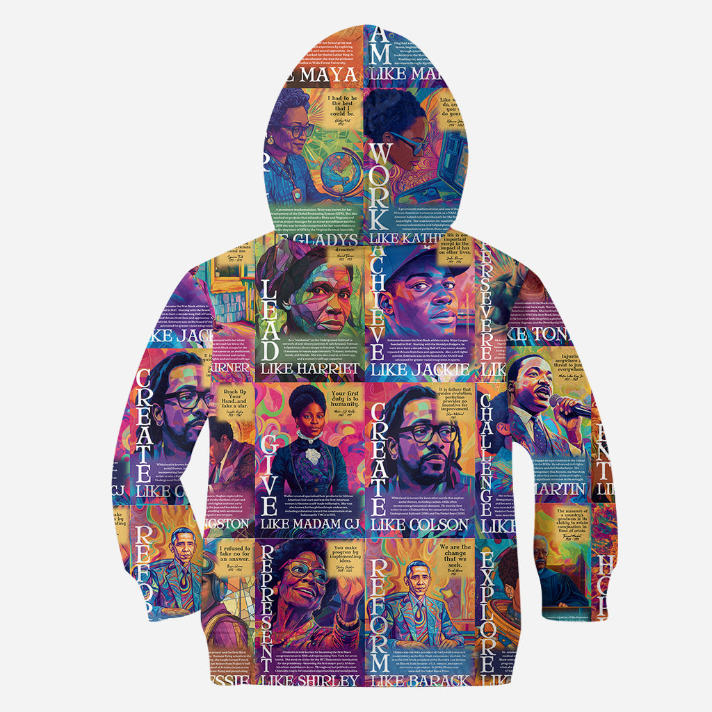 Dream Like Martin Rise Like Maya - Personalized African American All Over Shirt