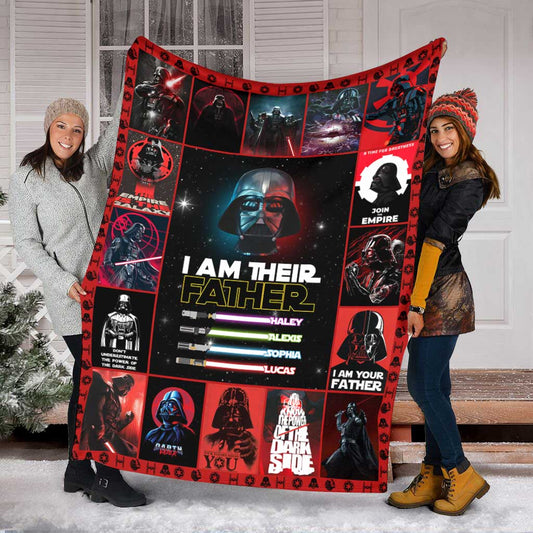 I Am Their Father - Personalized Father's Day The Force Blanket