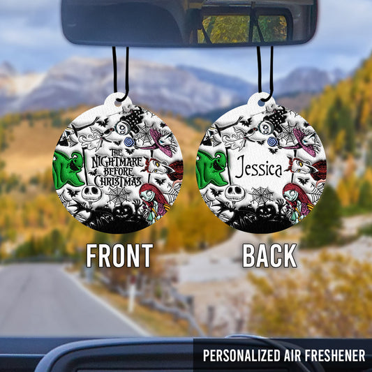 Nightmare - Personalized Nightmare Circle Air Freshener