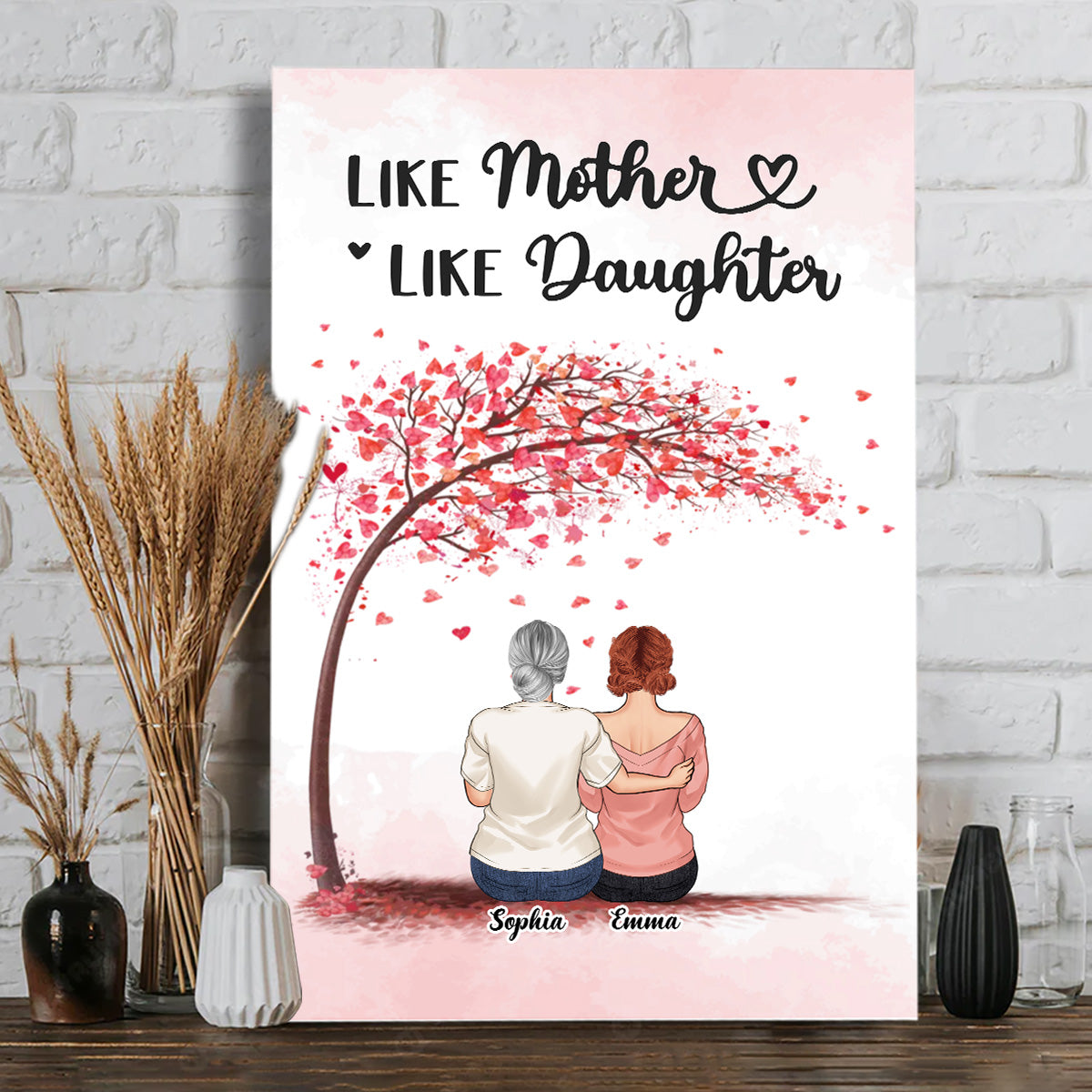 Forever Linked Together - Gift for mom, daughter, son - Personalized Canvas And Poster