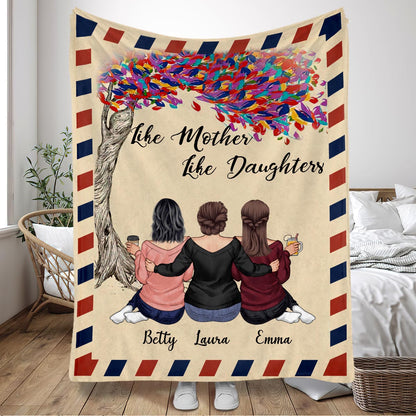 Love Is Forever - Gift for mom, daughter - Personalized Blanket