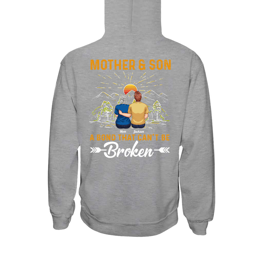 Mother & Son A Bond That Can't Be Broken - Personalized Mother T-shirt And Hoodie