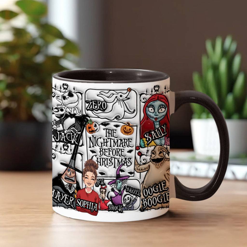 Custom Portrait With The Nightmares - Personalized Nightmare Accent Mug