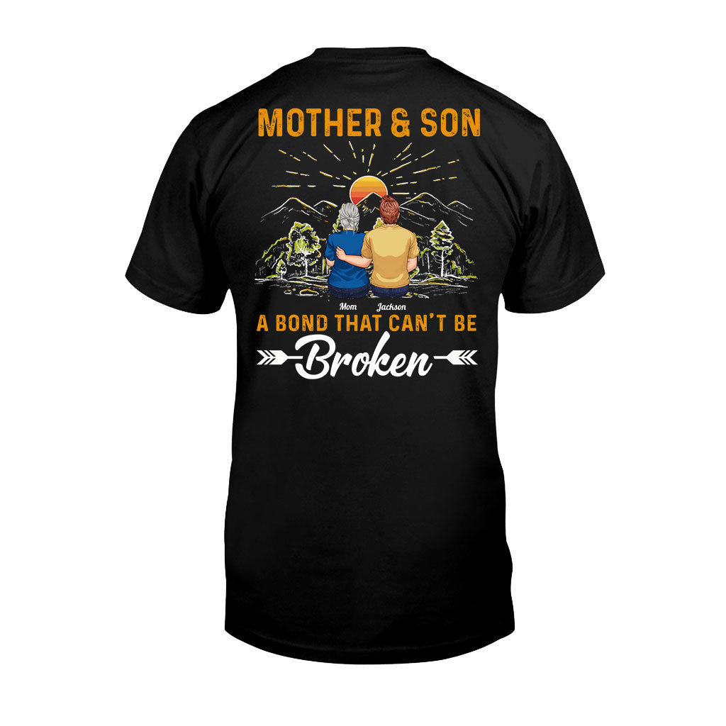 Mother & Son A Bond That Can't Be Broken - Personalized Mother T-shirt And Hoodie