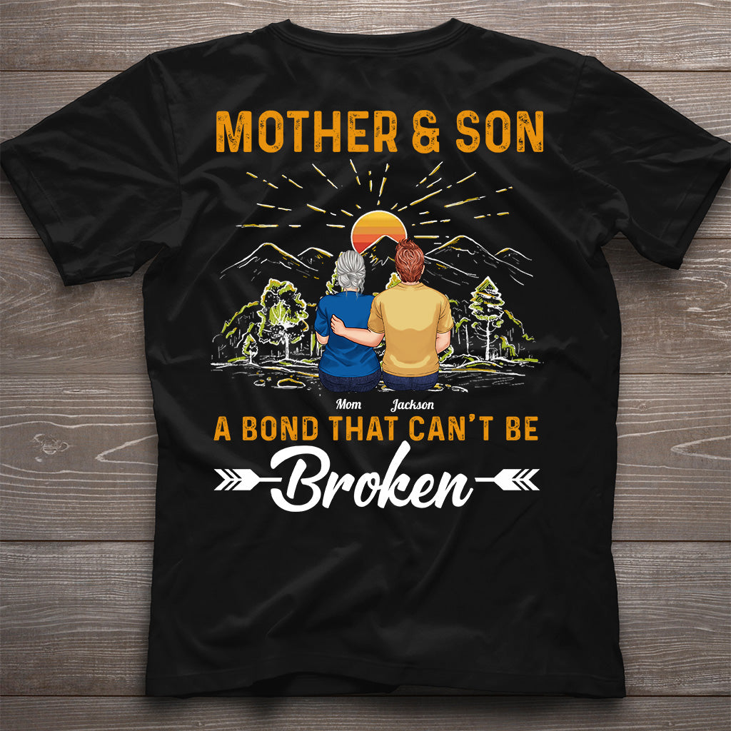 Mother & Son A Bond That Can't Be Broken - Personalized Mother T-shirt And Hoodie