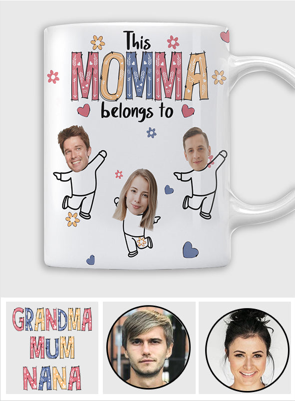 This Mommy/Grandma/Nana Belongs To - Personalized Mother Mug