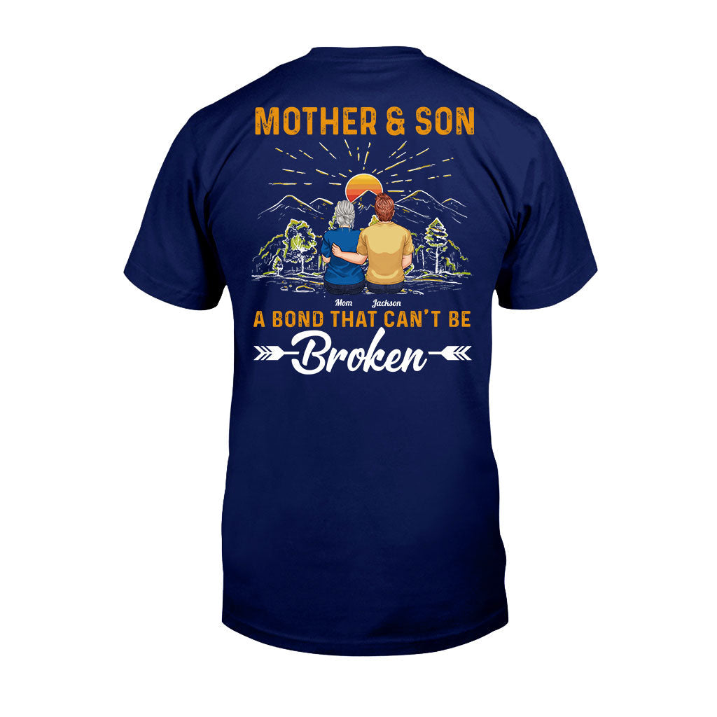 Mother & Son A Bond That Can't Be Broken - Personalized Mother T-shirt And Hoodie