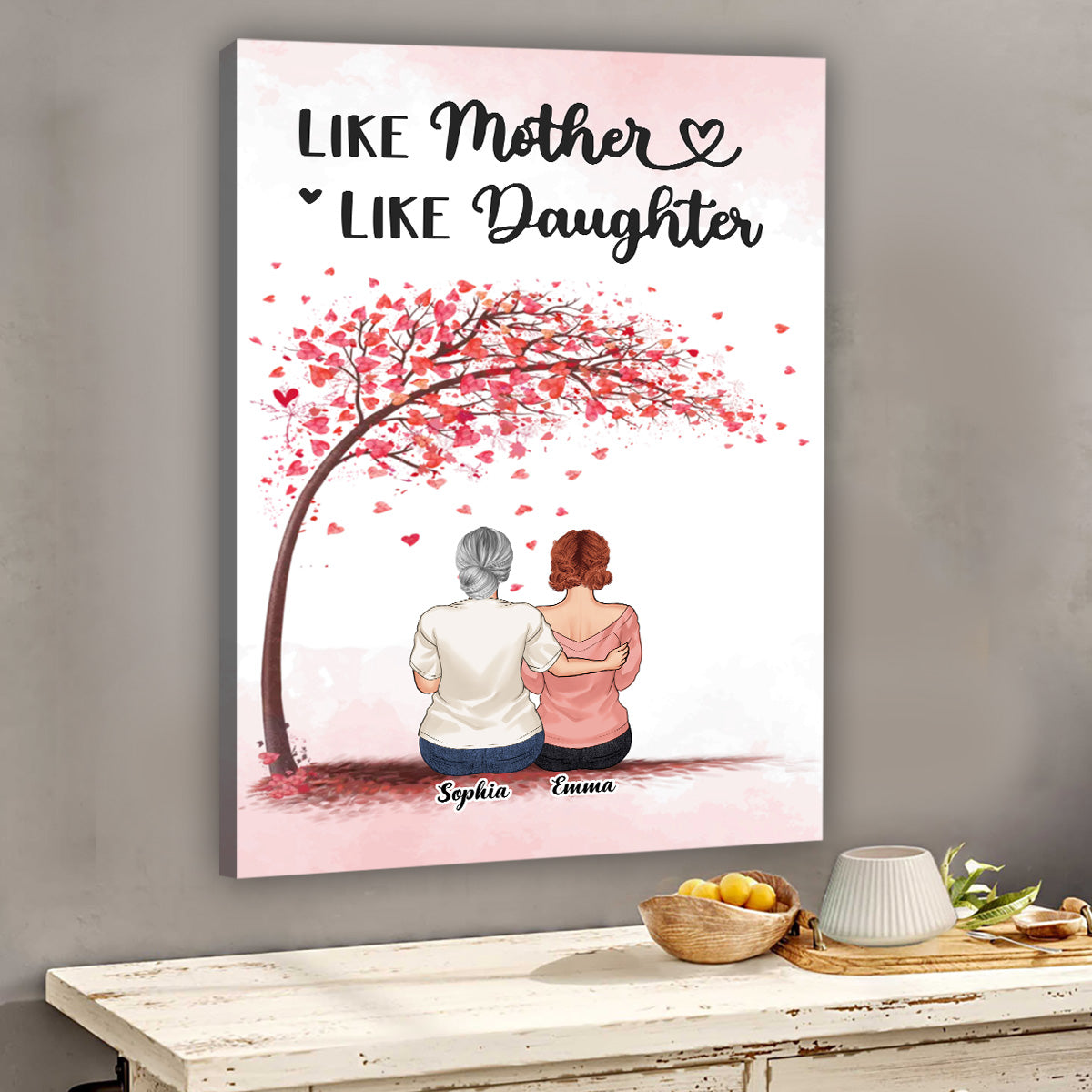 Forever Linked Together - Gift for mom, daughter, son - Personalized Canvas And Poster