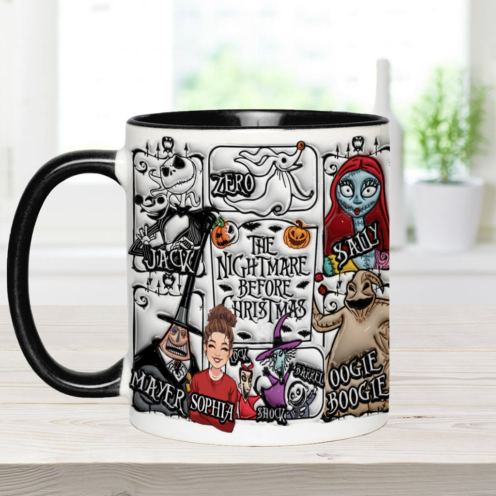 Custom Portrait With The Nightmares - Personalized Nightmare Accent Mug
