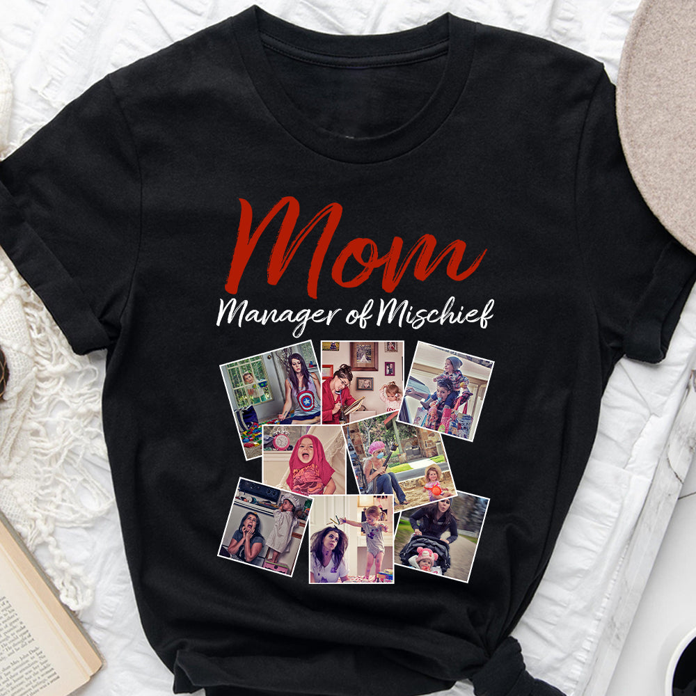 Mom Manager Of Mischief - Personalized Mother T-shirt And Hoodie