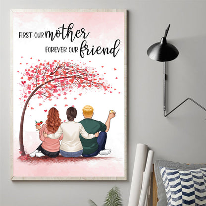 Forever Linked Together - Gift for mom, daughter, son - Personalized Canvas And Poster