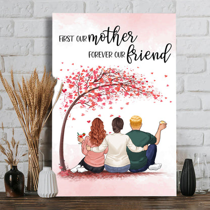 Forever Linked Together - Gift for mom, daughter, son - Personalized Canvas And Poster