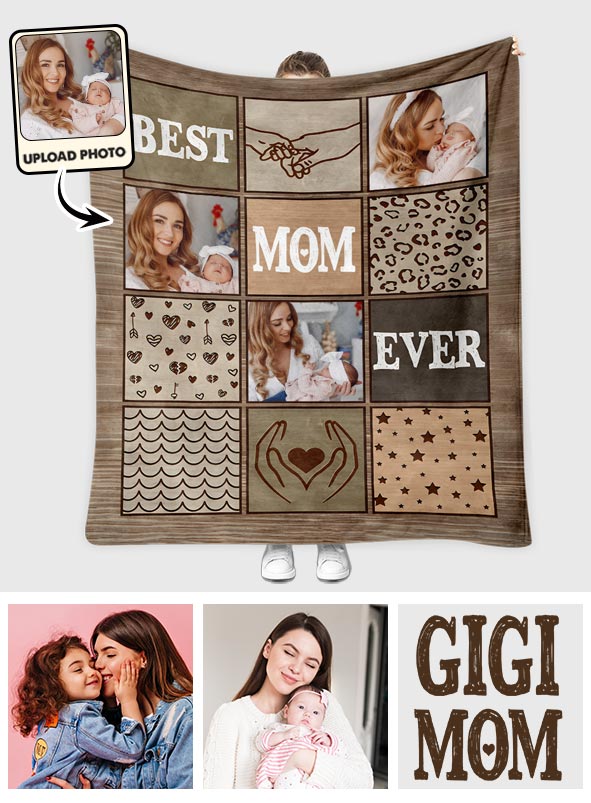 Best Mom Ever - Personalized Mother Blanket