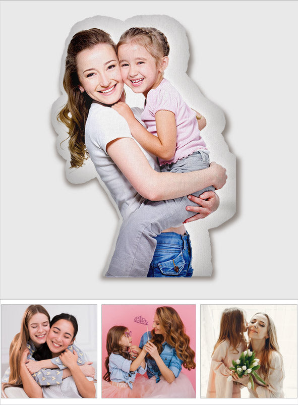 Custom Photo Humanoid - Personalized Mother Shaped Pillow