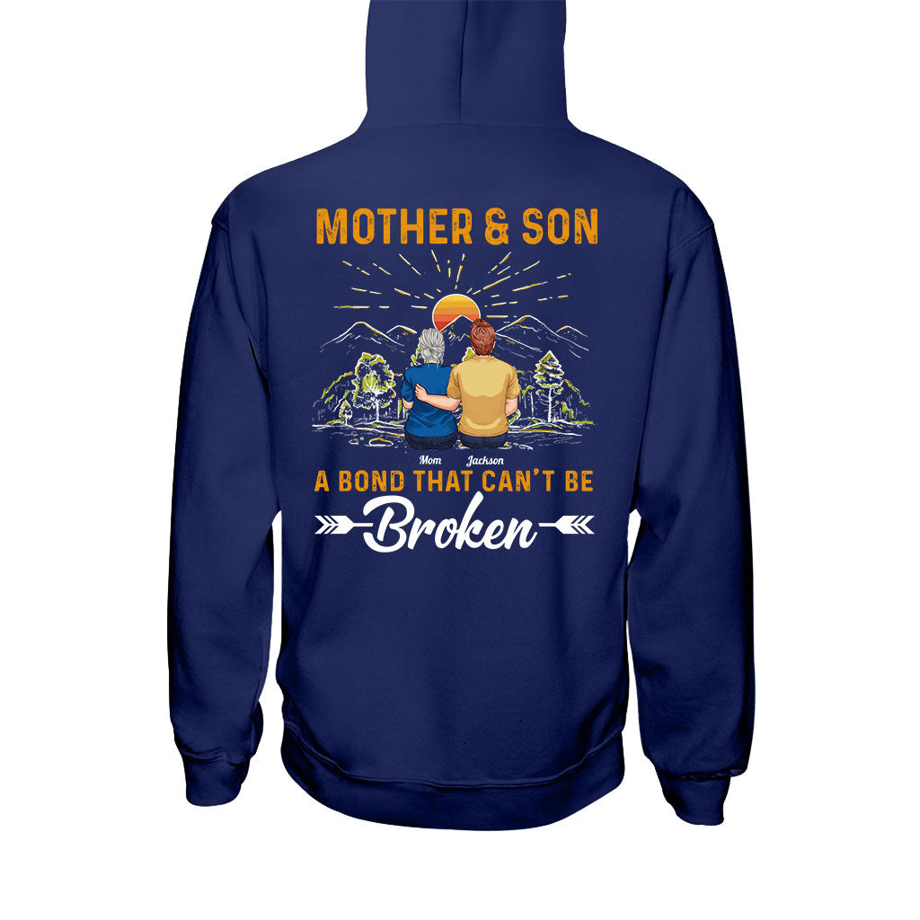 Mother & Son A Bond That Can't Be Broken - Personalized Mother T-shirt And Hoodie