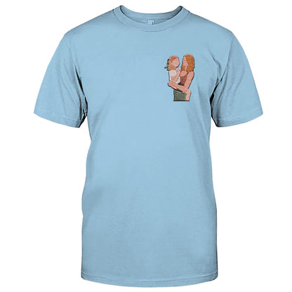 Custom 2D Photo - Personalized Mother Embroidered T-shirt