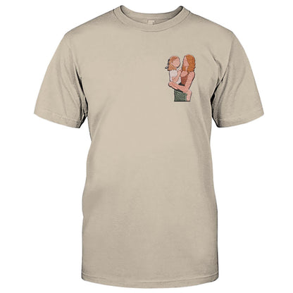 Custom 2D Photo - Personalized Mother Embroidered T-shirt