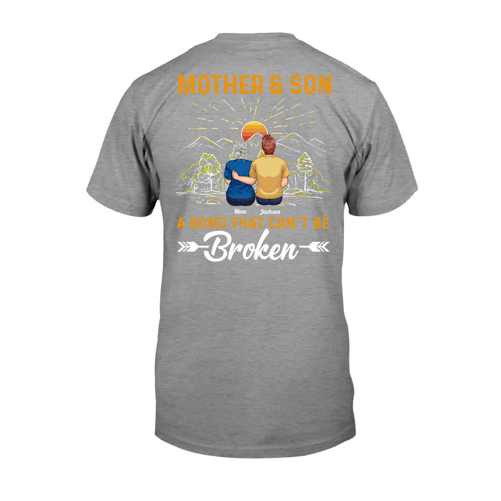 Mother & Son A Bond That Can't Be Broken - Personalized Mother T-shirt And Hoodie