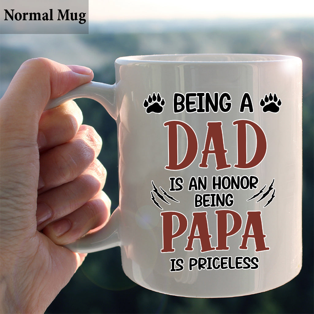 Priceless Papa Bear - Personalized Father's Day Grandpa Mug