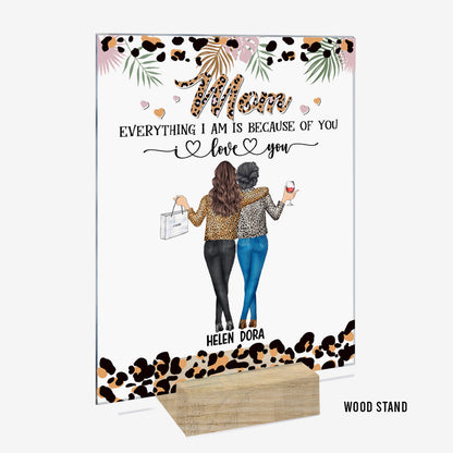 Mother And Daughter - Personalized Mother's Day Mother Transparent Acrylic Plaque