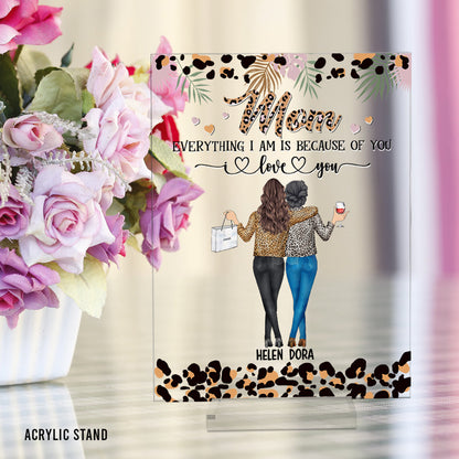 Mother And Daughter - Personalized Mother's Day Mother Transparent Acrylic Plaque