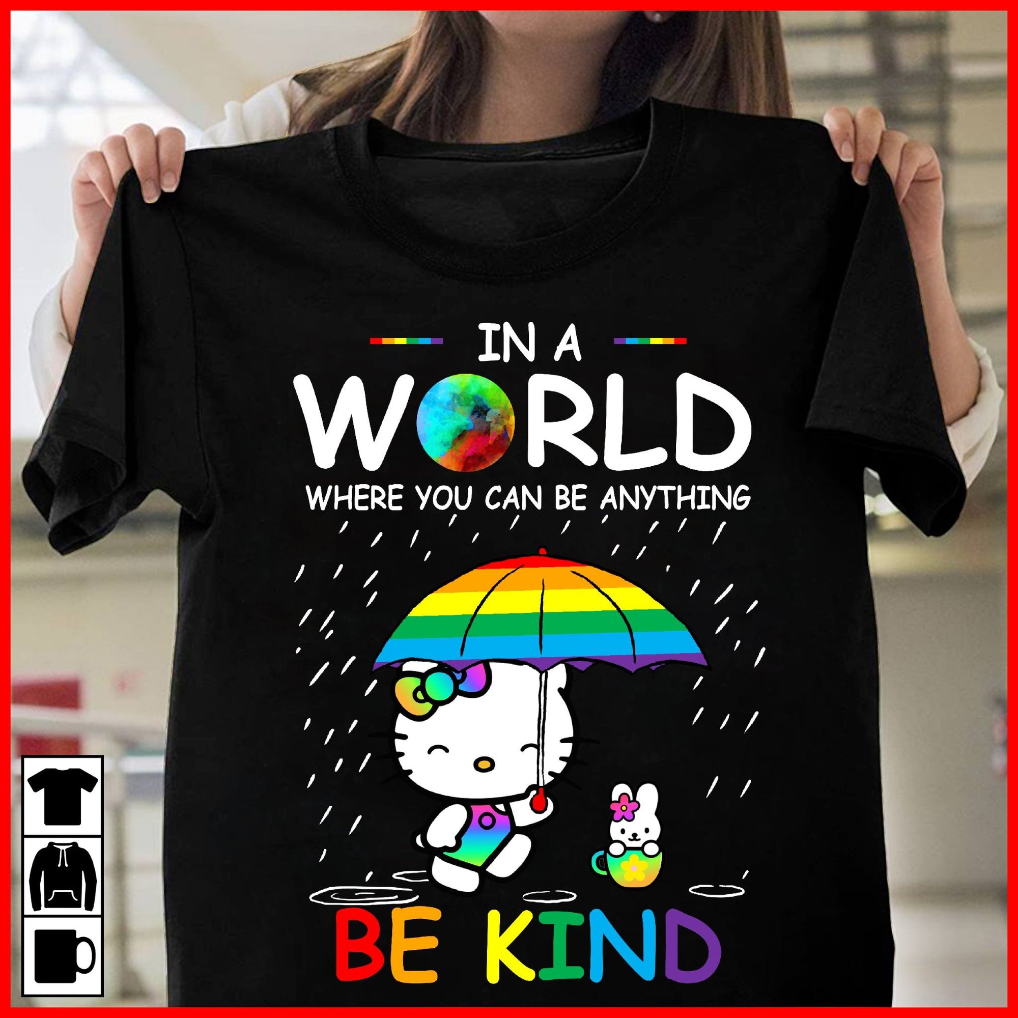 Be Kind White Kitten T-shirt and Hoodie 0823