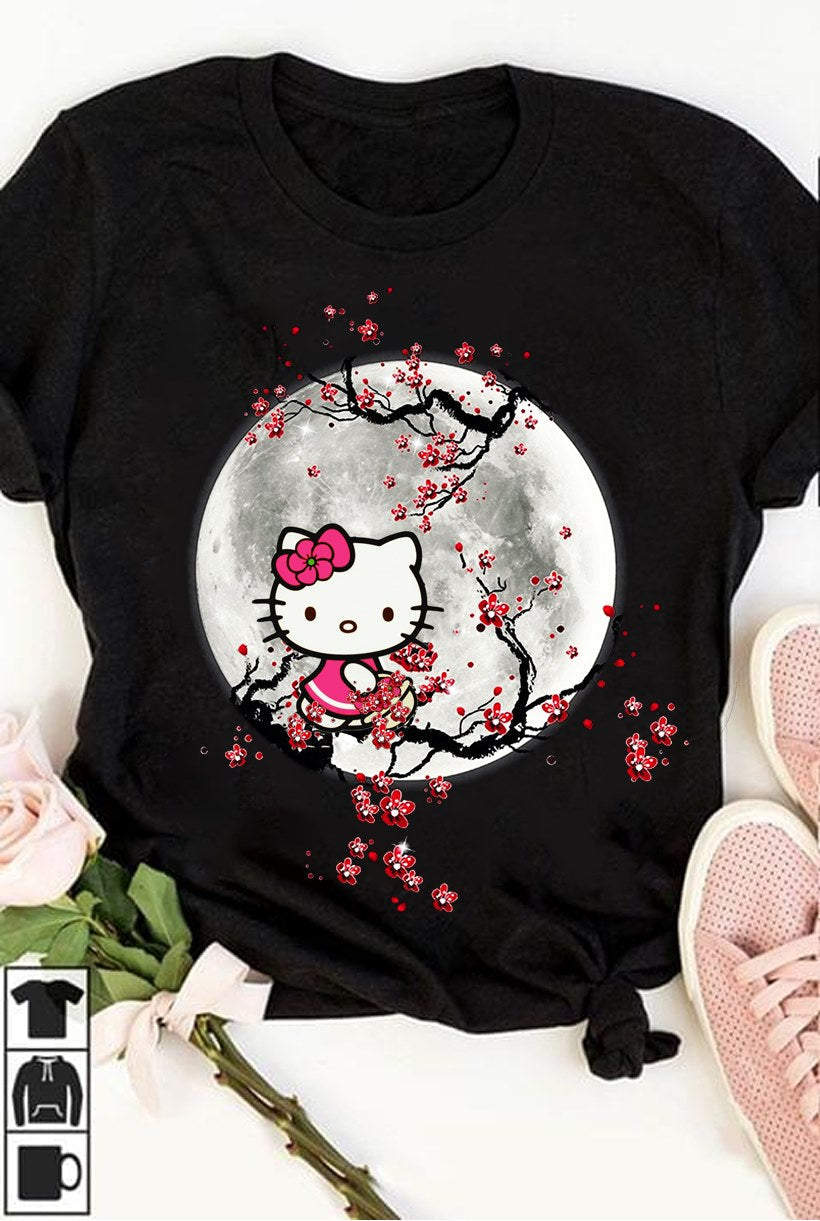 Love Pink White Kitten T-shirt and Hoodie 0823
