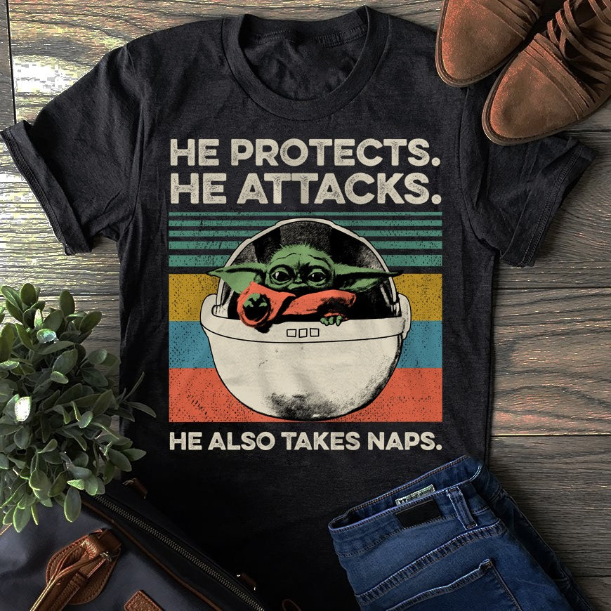 He Protect He Attack The Force T-shirt and Hoodie 0523