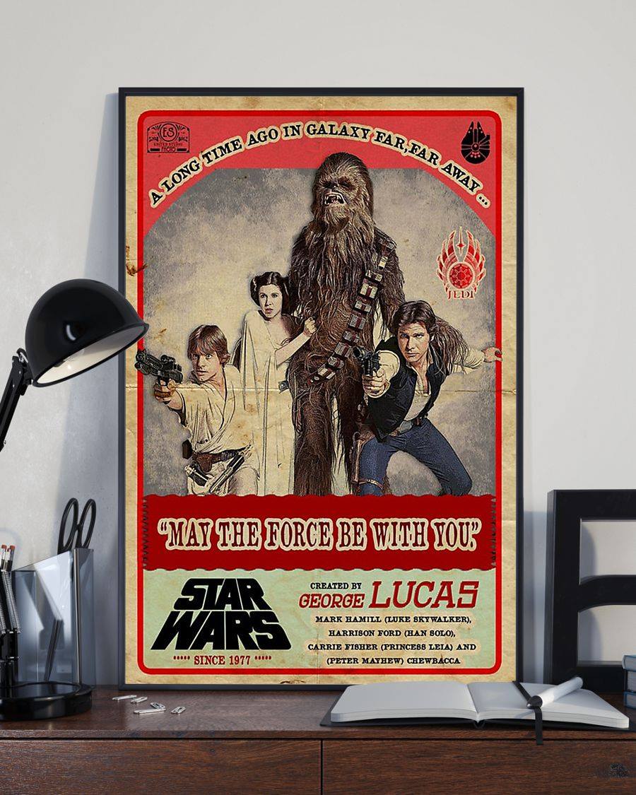 May The Force The Force Canvas And Poster