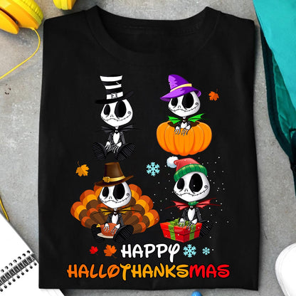 Happy Hallothanksmas Car T-shirt and Hoodie 0823