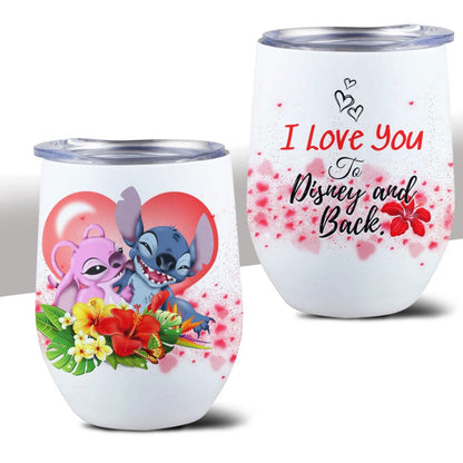 I Love You Ohana Wine Tumbler 0523