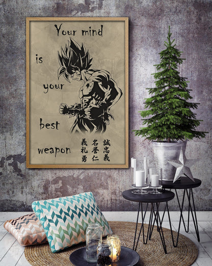 Your Mind Is Your Best Weapon Seven Balls Canvas and Poster 0823