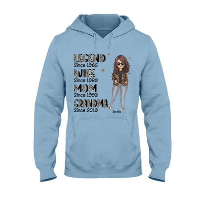 Legend Wife Mom - Personalized Mother's day Mother T-shirt and Hoodie