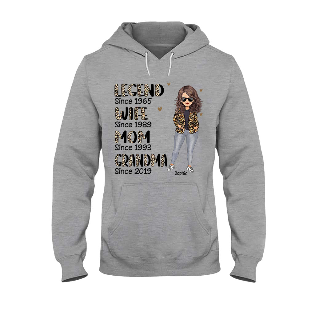 Legend Wife Mom - Personalized Mother's day Mother T-shirt and Hoodie