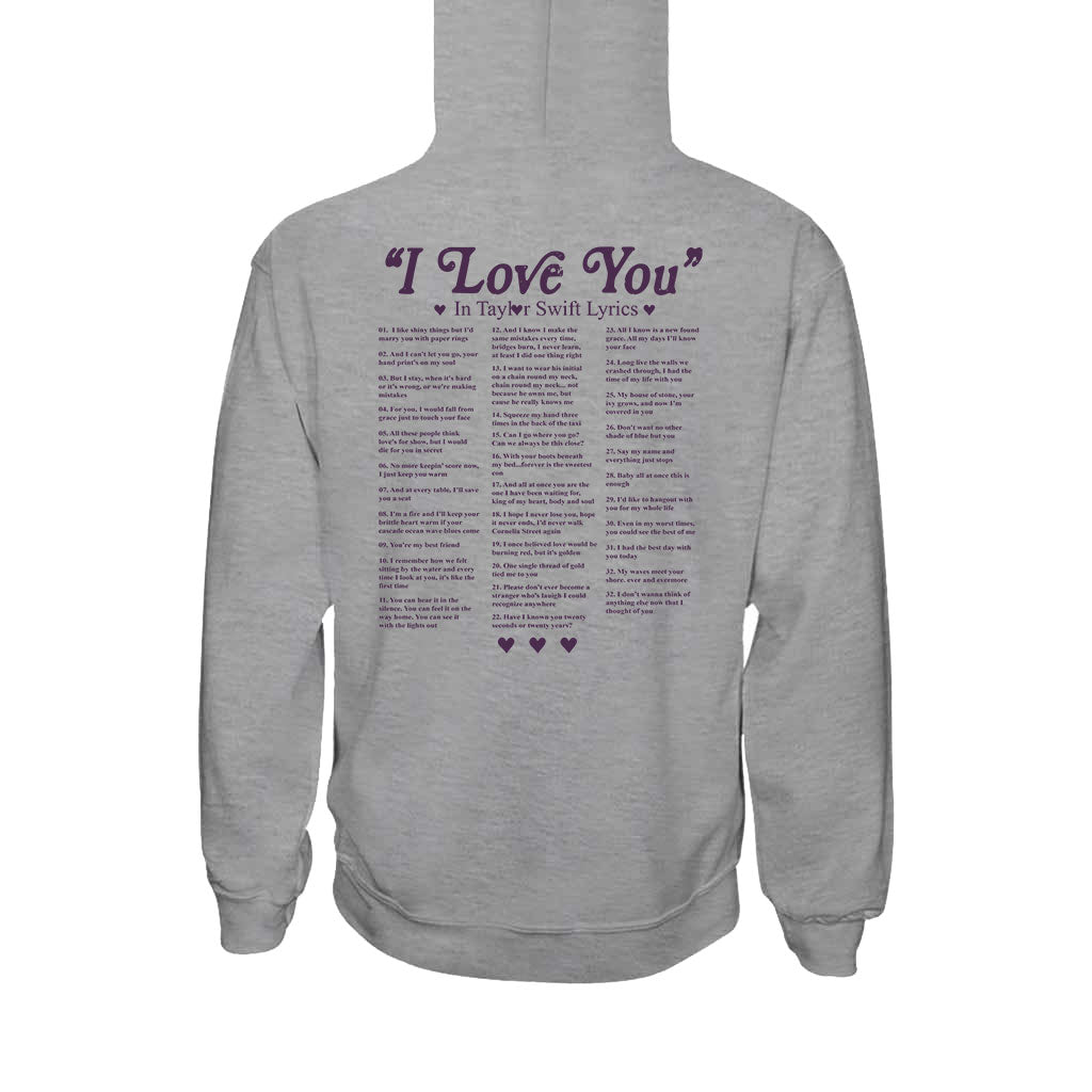 I Love You In Lyrics - Personalized Tay-tay Lover T-shirt and Hoodie