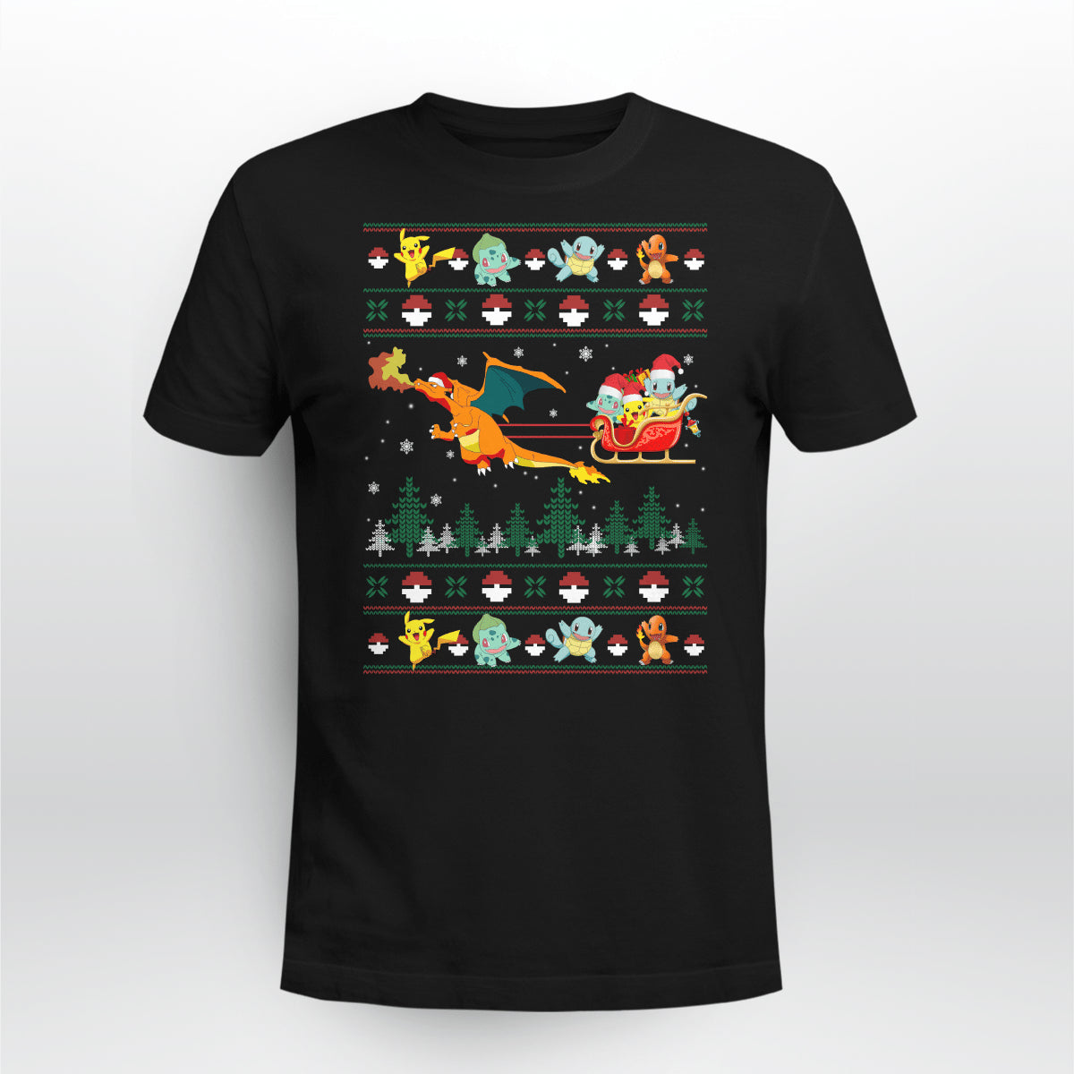 Christmas Sleigh Monster Trainer T-shirt and Hoodie 0823