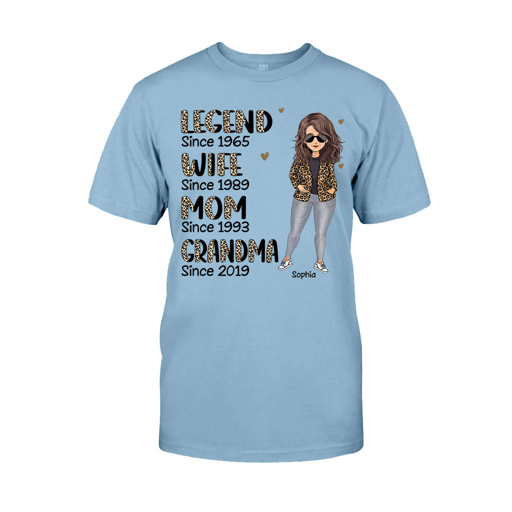 Legend Wife Mom - Personalized Mother's day Mother T-shirt and Hoodie