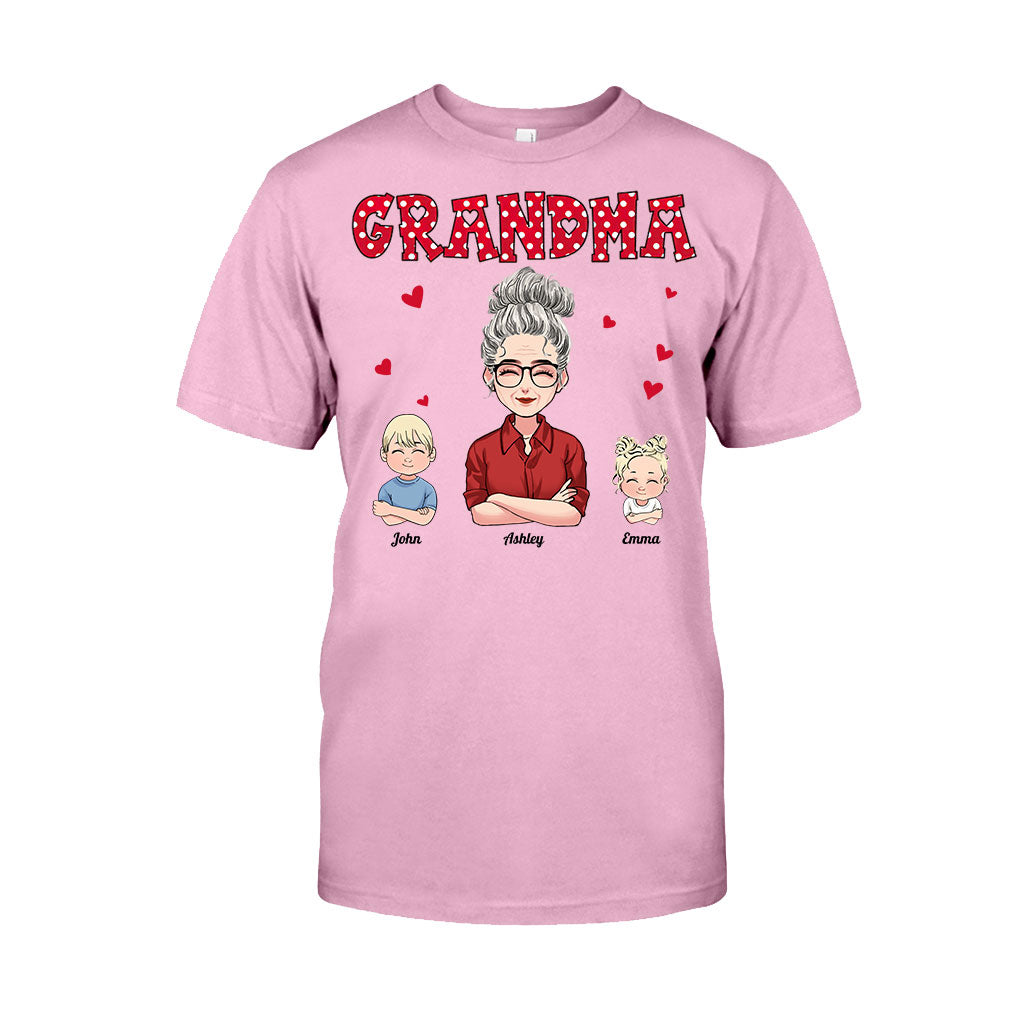 Grandma/ Mother And Kids - Personalized Mother's day Mother T-shirt and Hoodie