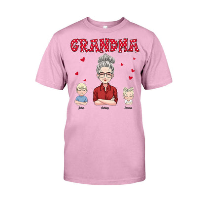 Grandma/ Mother And Kids - Personalized Mother's day Mother T-shirt and Hoodie