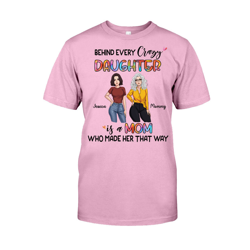 Behind Every Daughter - Personalized Mother's Day Mother T-shirt and Hoodie