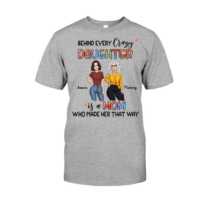 Behind Every Daughter - Personalized Mother's Day Mother T-shirt and Hoodie