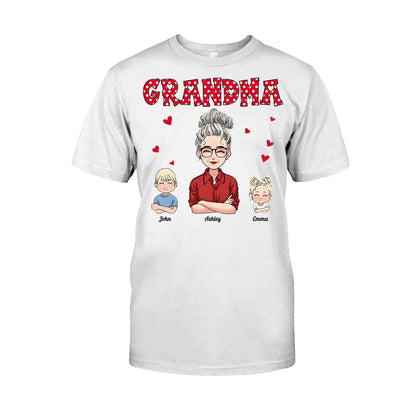 Grandma/ Mother And Kids - Personalized Mother's day Mother T-shirt and Hoodie