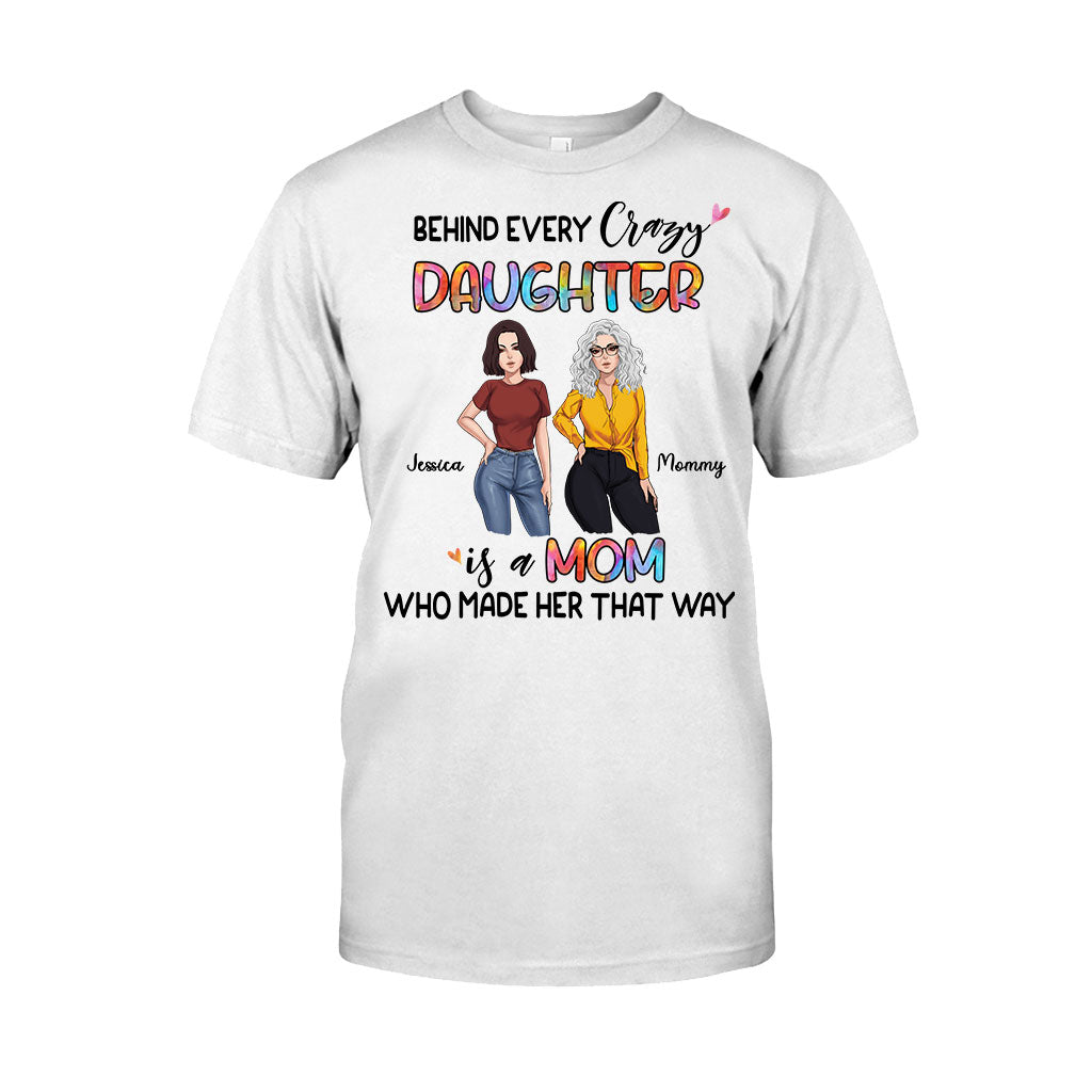 Behind Every Daughter - Personalized Mother's Day Mother T-shirt and Hoodie