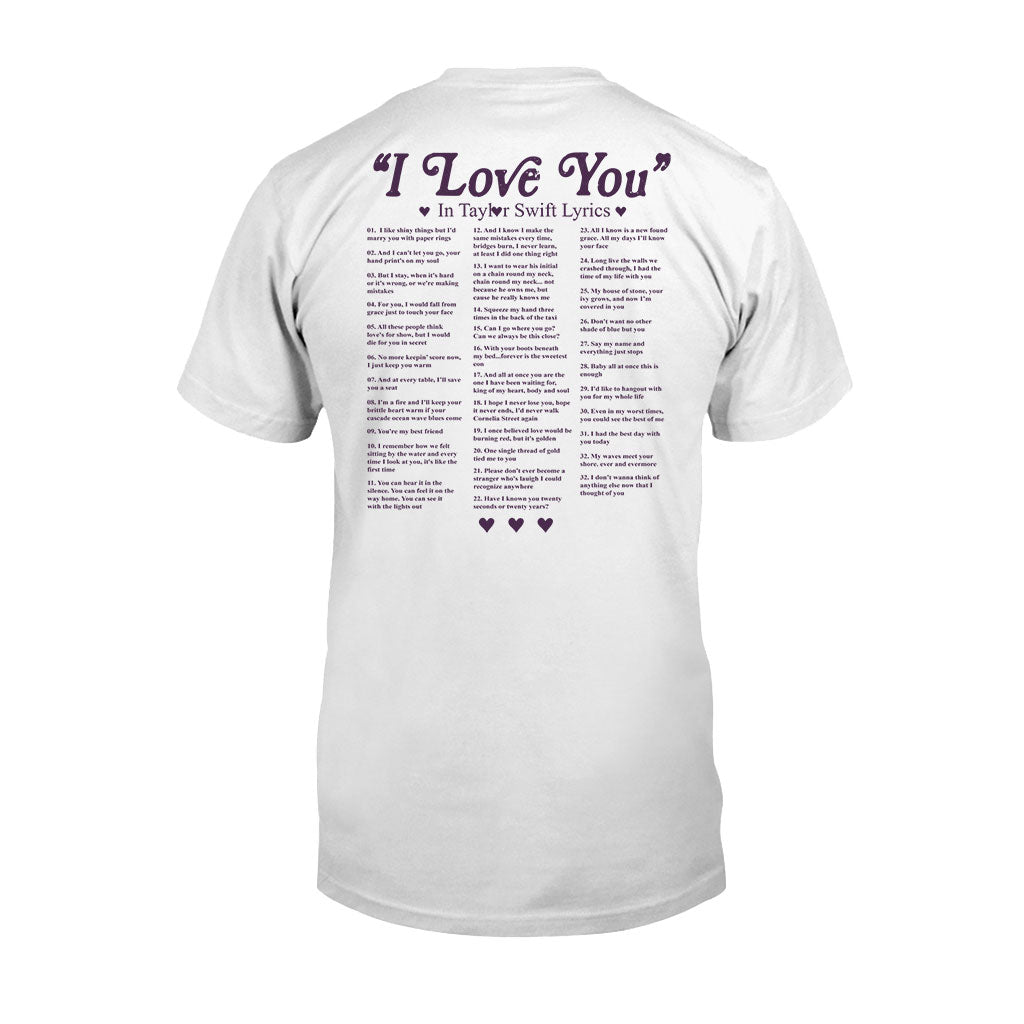 I Love You In Lyrics - Personalized Tay-tay Lover T-shirt and Hoodie